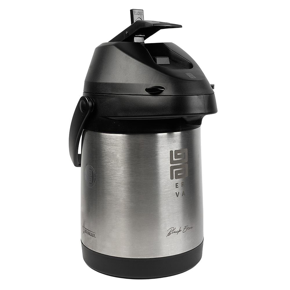 GARRAFA TERMICA INOX 2,5L POLIDO BLACK