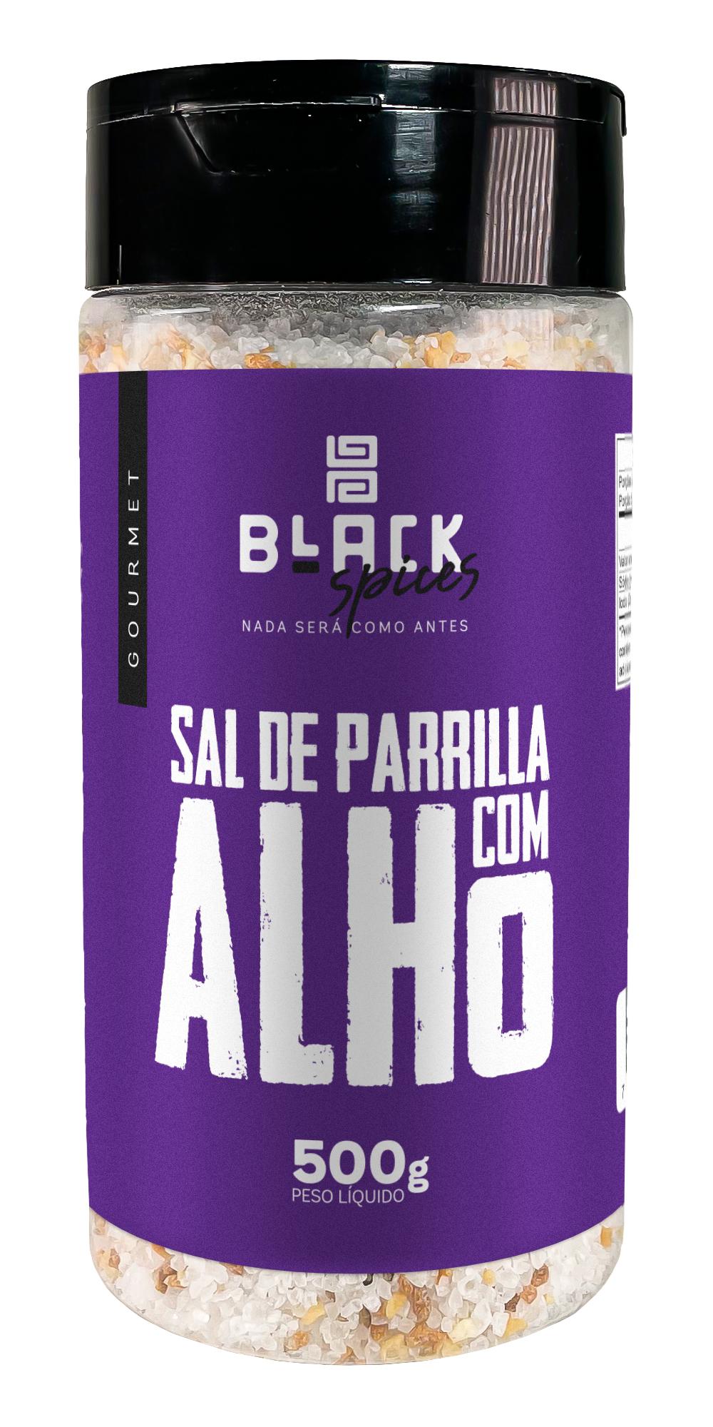 SAL DE PARRILHA ALHO BLACK SPICES