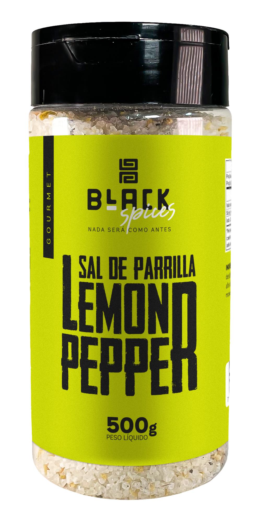 SAL DE PARRILHA LEMON PEPPER BLACK SPICE